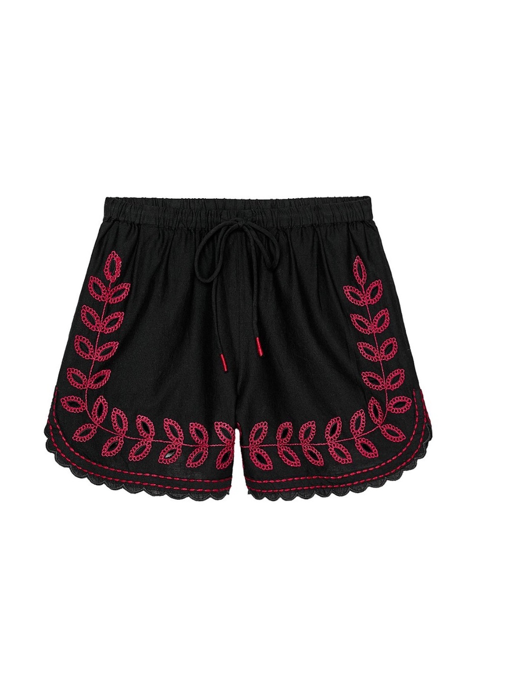 ZARA ZW COLLECTION EMBROIDERED SHORTS